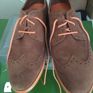 Cole Haan Lunargrand Oxford Wingtip Suede Shoes